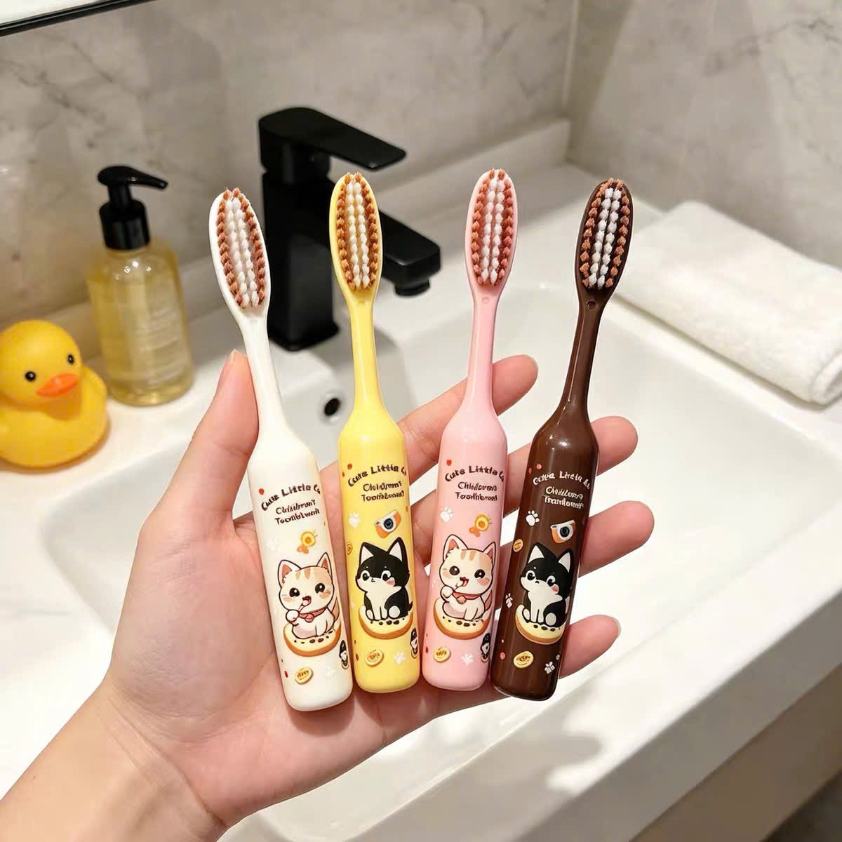 SÉT 4 BÀN CHẢI MÈO CHO BÉ