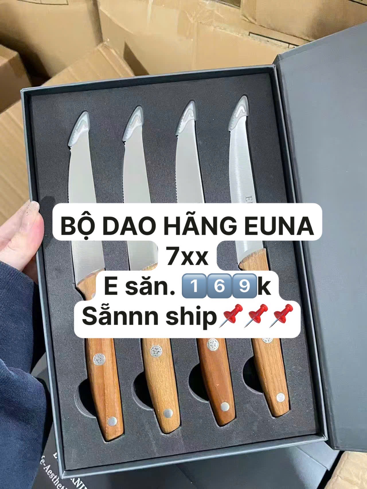 SET 4 DAO GỌT EUNA FULL BOX