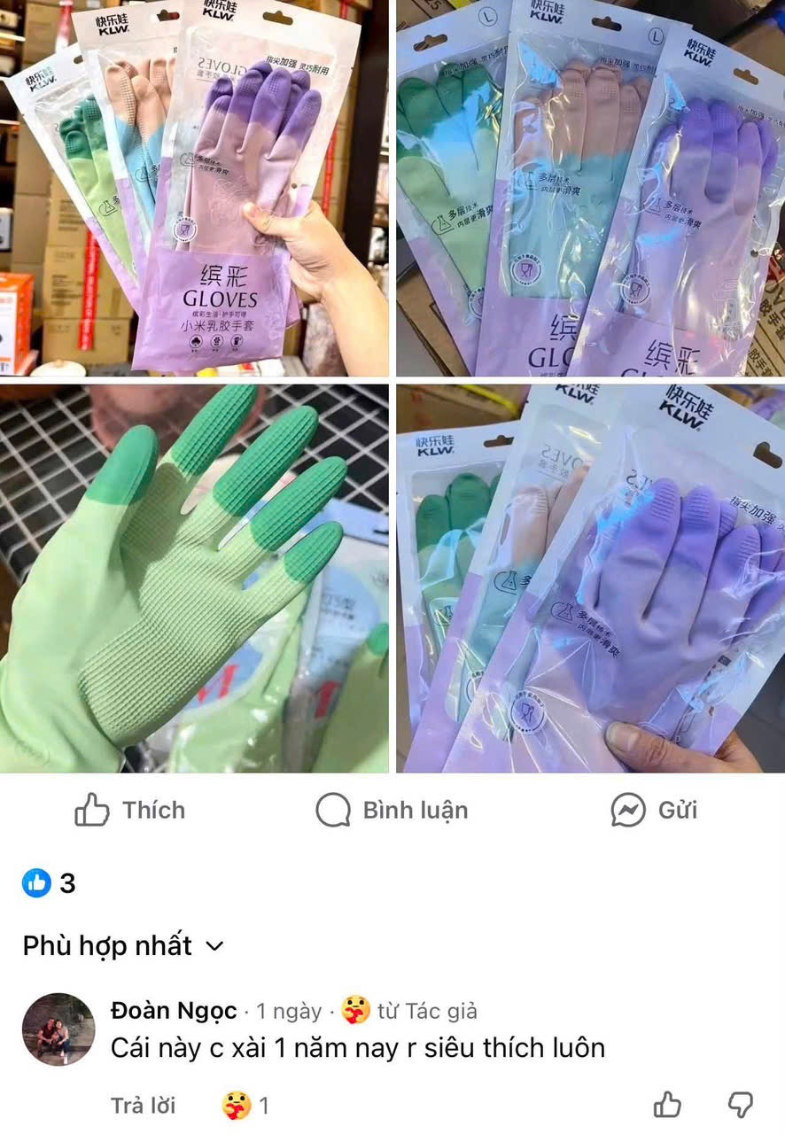 SET 5 ĐÔI GĂNG TAY GLOVES DỌN NHÀ HÀNG ĐẸP