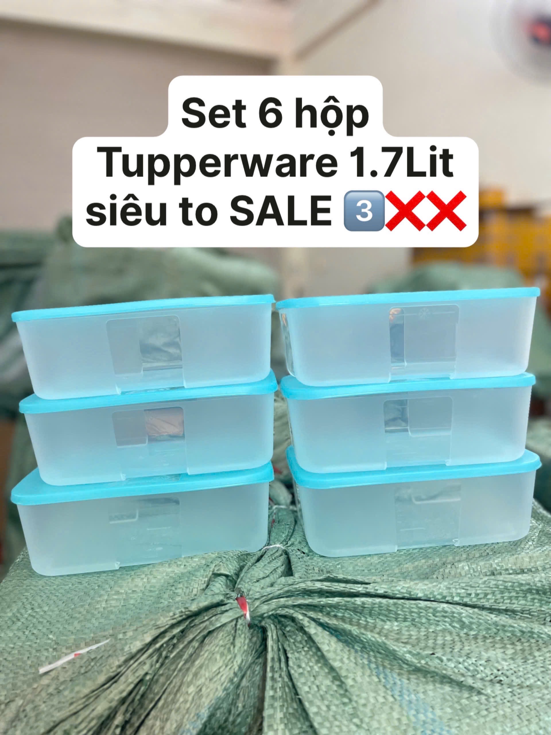 SET 6 HỘP TUPP TRỮ ĐÔNG 1.7L CHÍNH HÃNG FULL BOX