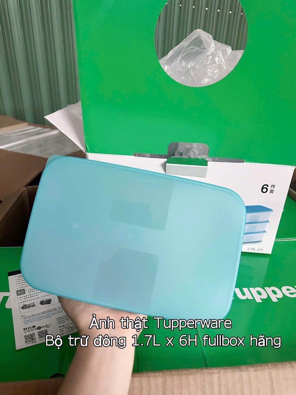 SET 6 HỘP TUPP TRỮ ĐÔNG 1.7L CHÍNH HÃNG FULL BOX