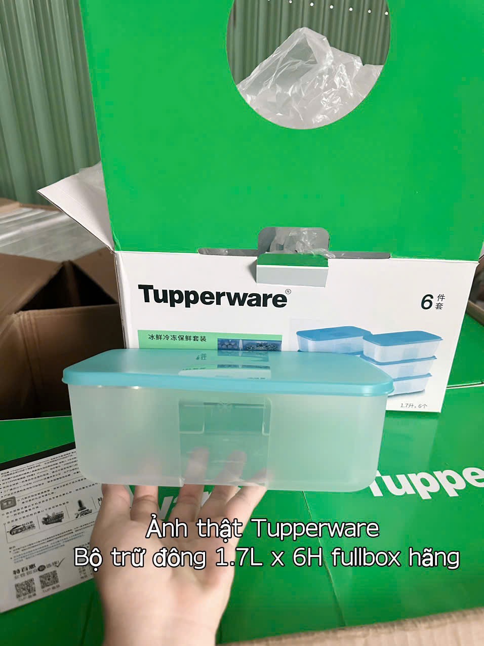 SET 6 HỘP TUPP TRỮ ĐÔNG 1.7L CHÍNH HÃNG FULL BOX