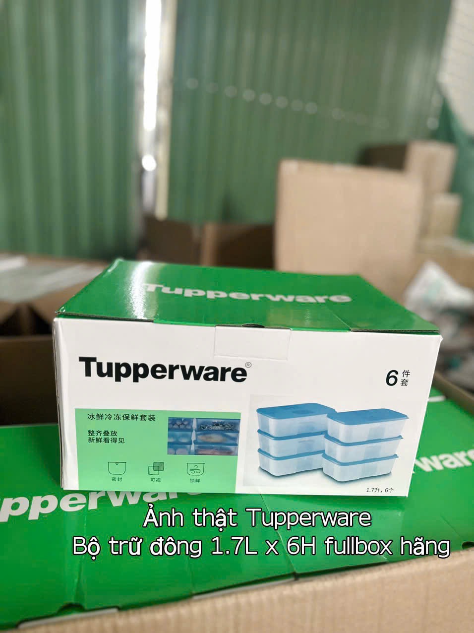 SET 6 HỘP TUPP TRỮ ĐÔNG 1.7L CHÍNH HÃNG FULL BOX