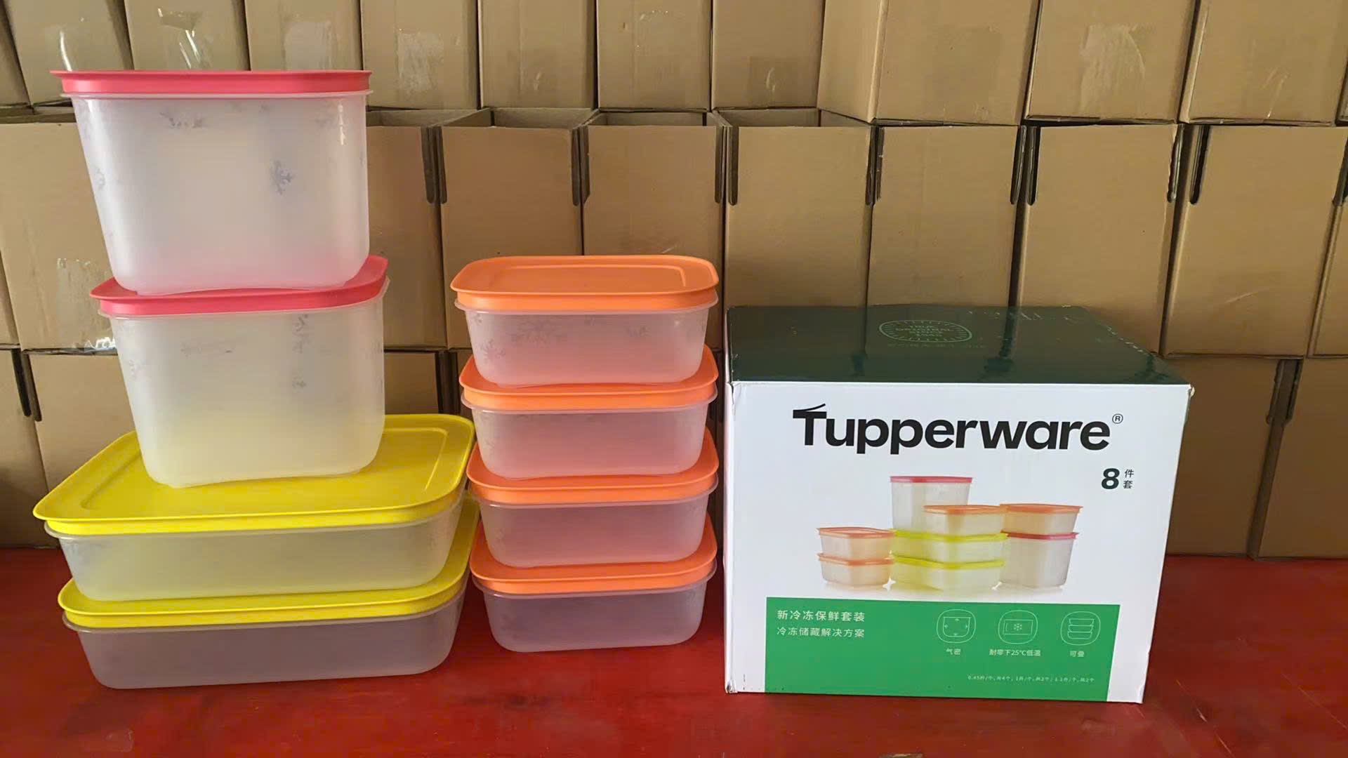 SÉT 8 HỘP ĐỰNG THỰC PHẨM TUPPERWAREv XUẤT XỊN