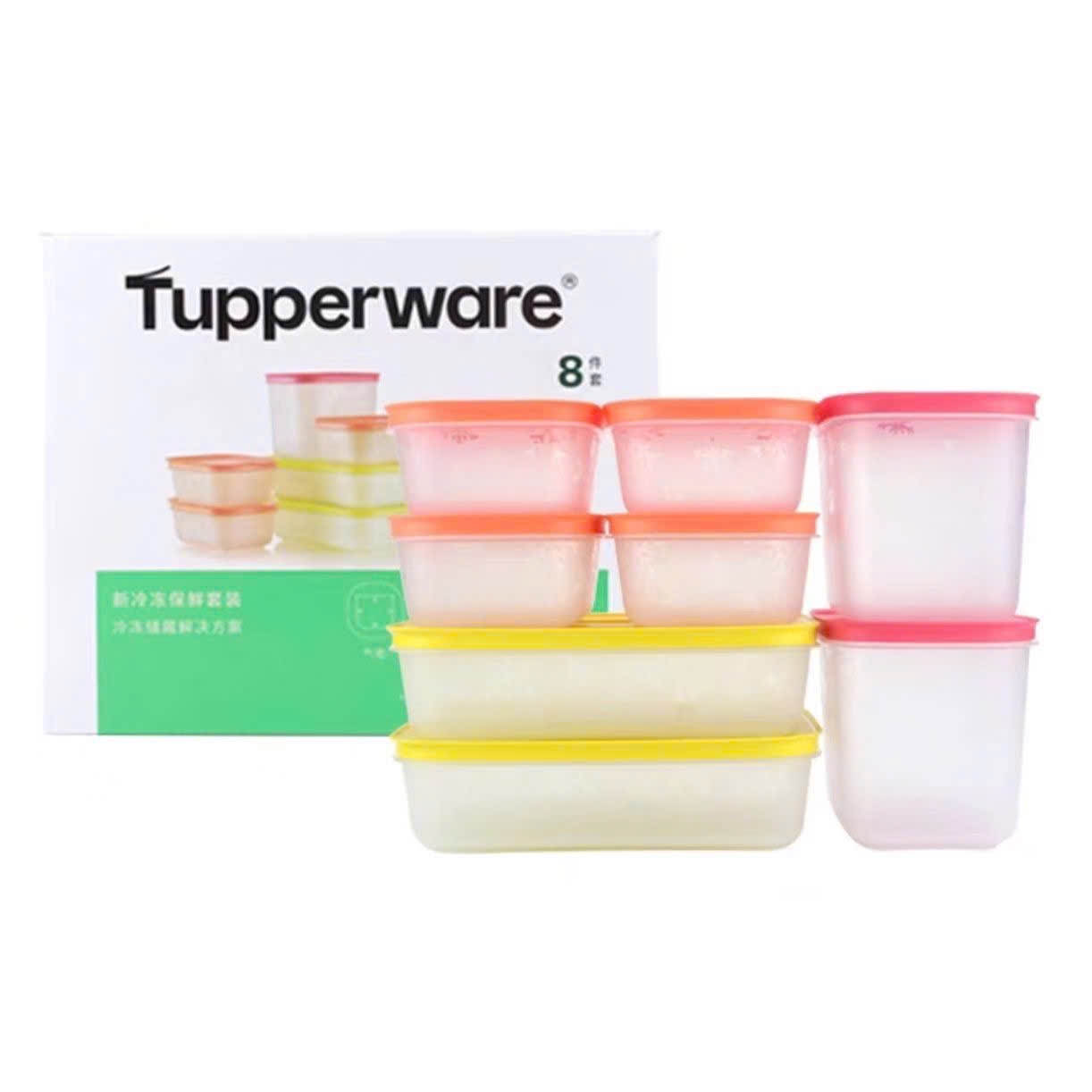 SÉT 8 HỘP ĐỰNG THỰC PHẨM TUPPERWAREv XUẤT XỊN