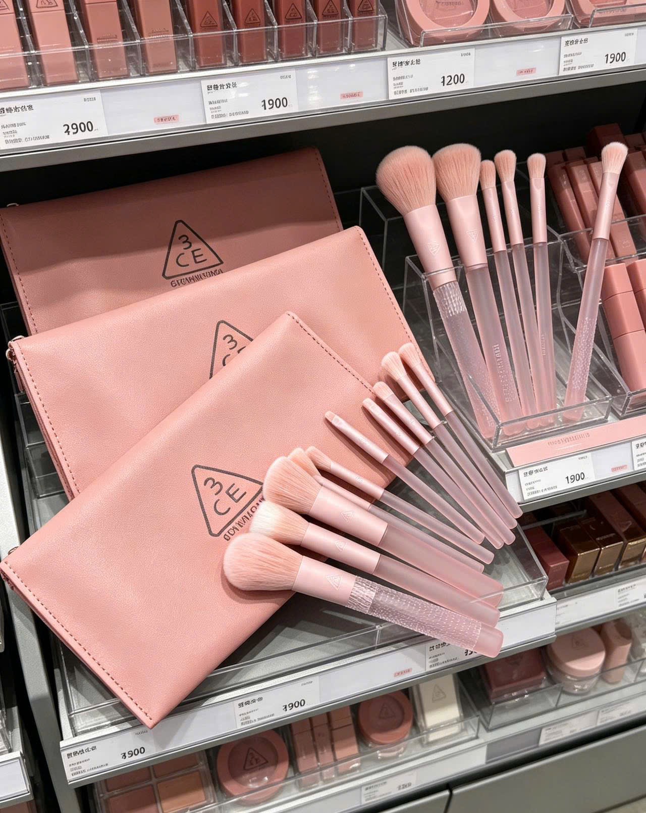 SET CỌ 10CT 3CE MÀU HỒNG