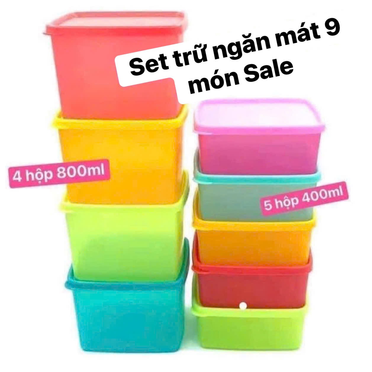 SET HỘP TUP 9 MÓN 800-400ML