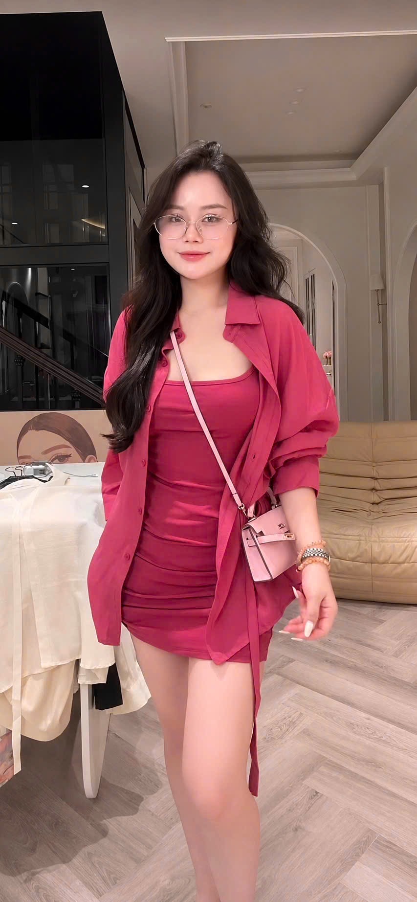 SET VÂY ÁO SƠ MI 2CT NỮ