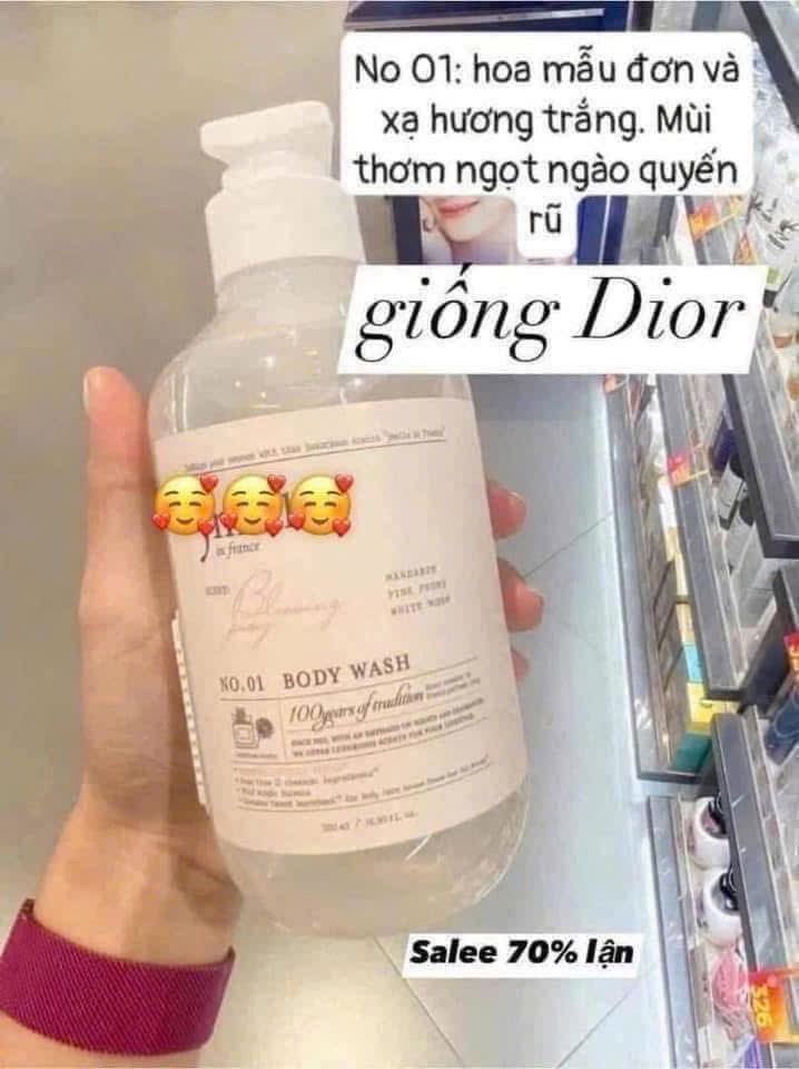 SỮA TẮM NƯỚC HOA JMELLA 1000ML