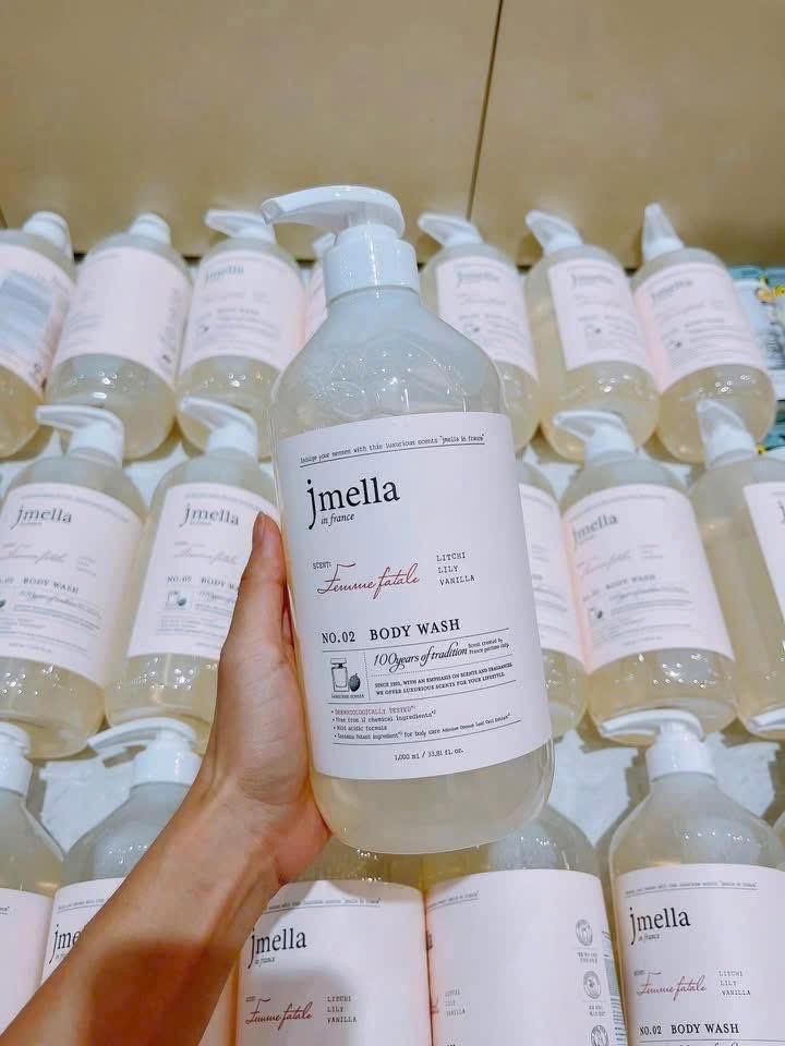 SỮA TẮM NƯỚC HOA JMELLA 1000ML