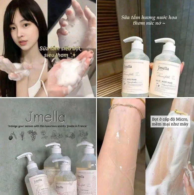 SỮA TẮM NƯỚC HOA JMELLA 1000ML