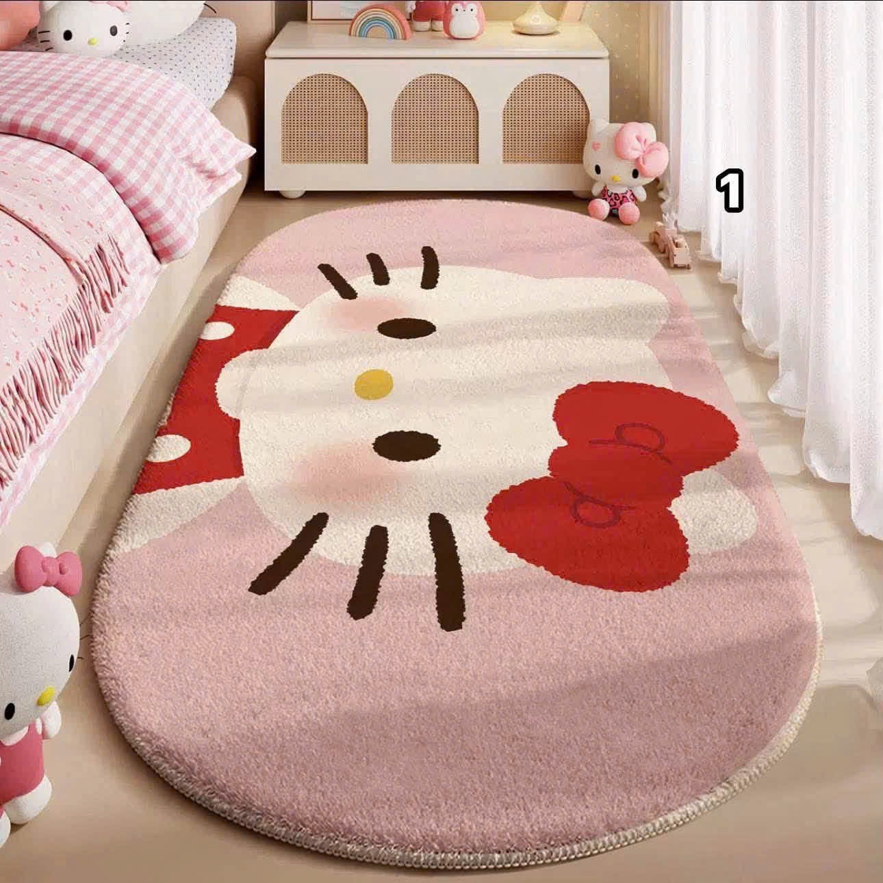 SET 2 THẢM TRẢI SÀN HELLO KITTY