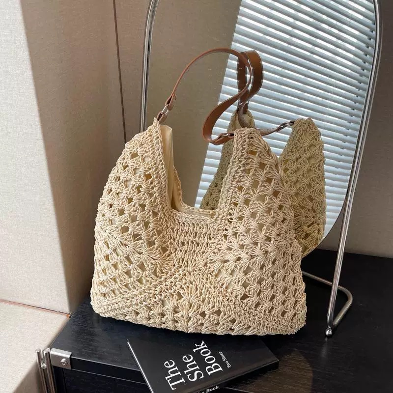 TÚI CÓI ĐI BIỂN QC MÀU BE