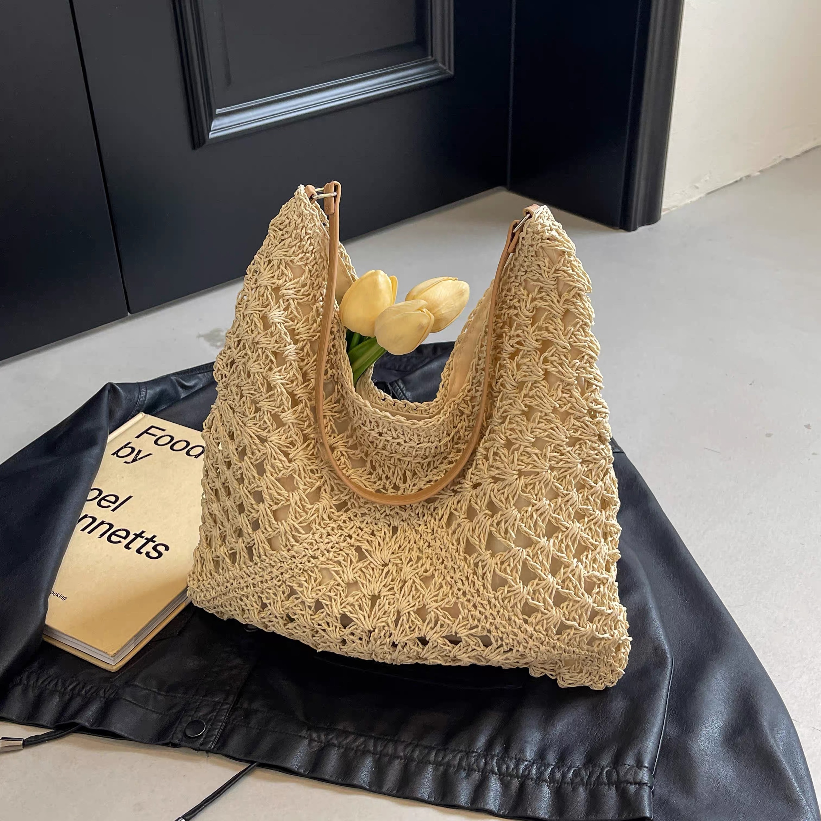 TÚI CÓI ĐI BIỂN QC MÀU BE