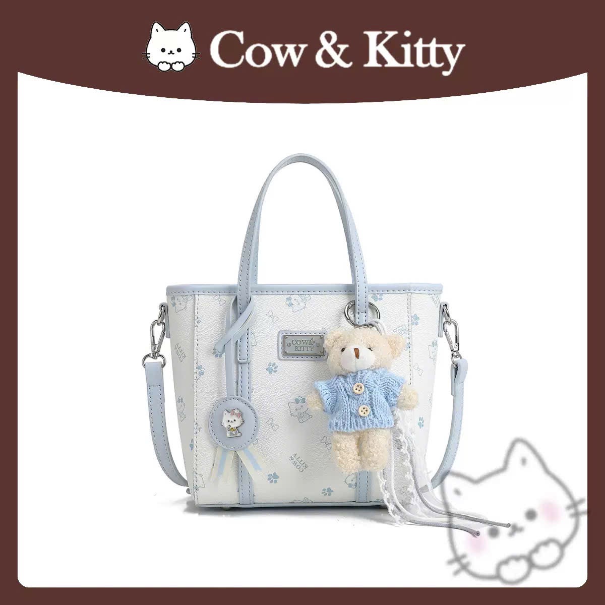 TÚI XÁCH KITTY KÈM CHAM GẤU M8216