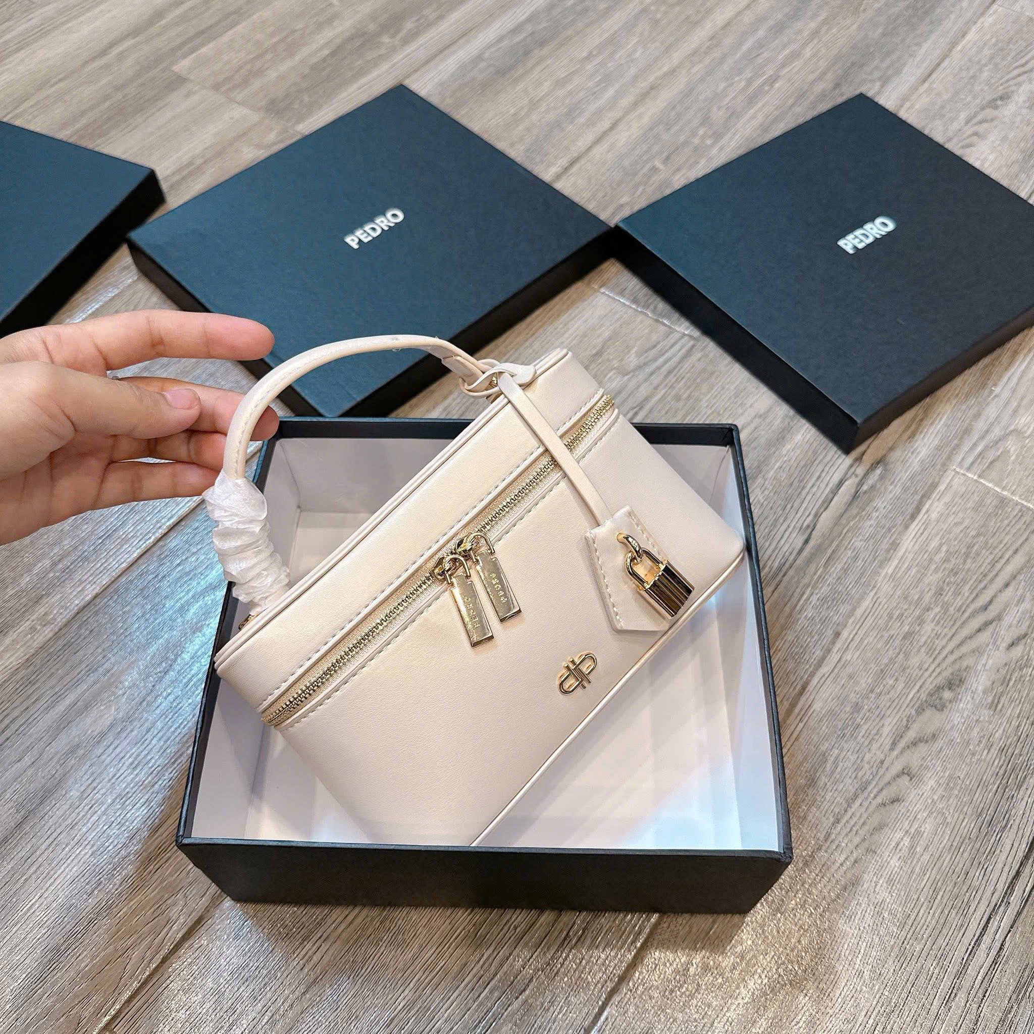 TÚI XÁCH PERDO MÀU SAMPANH NGỌC TRAI FULL BOX