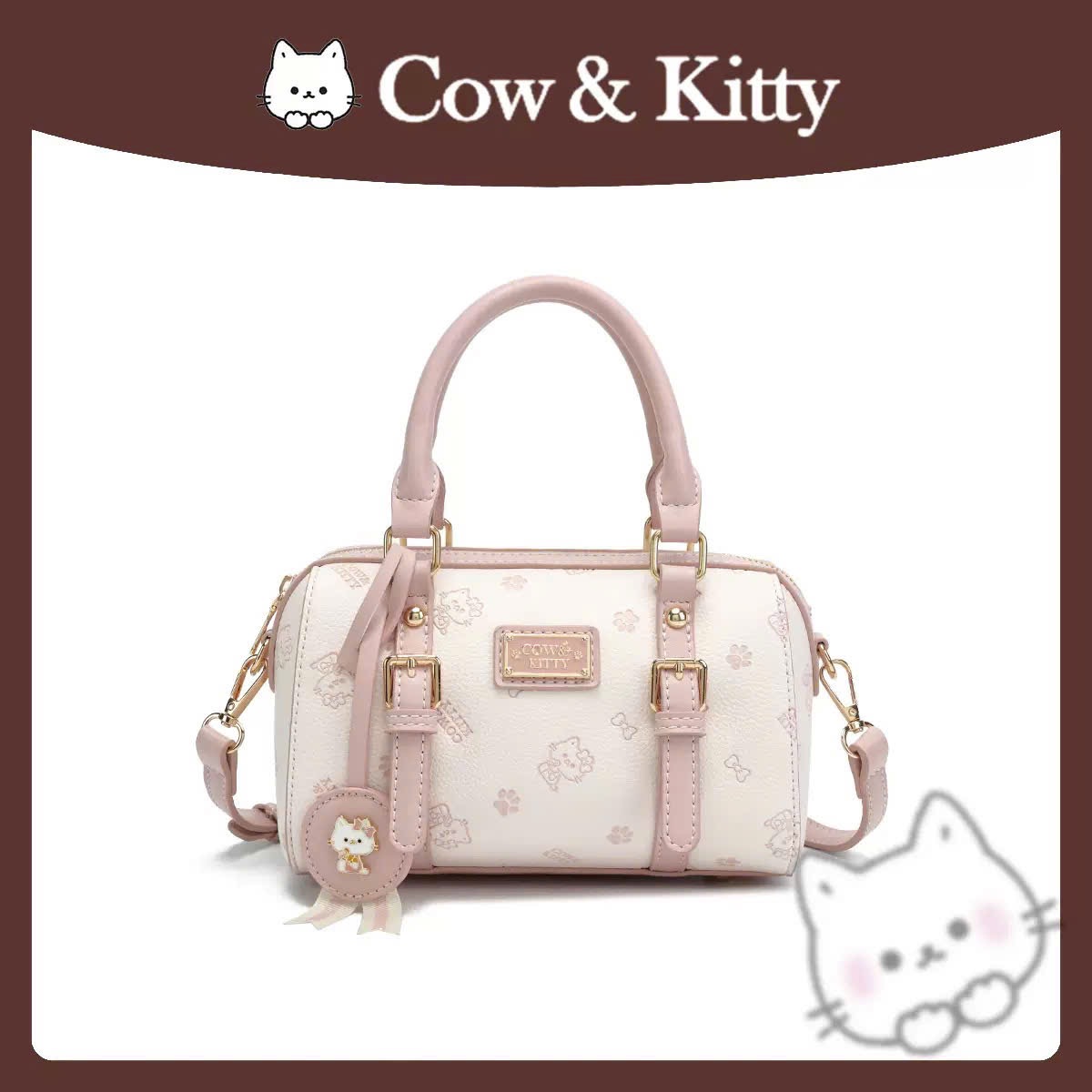 TÚI XÁCH TRỐNG XANH HỒNG KITTY CHO NỮ M8210