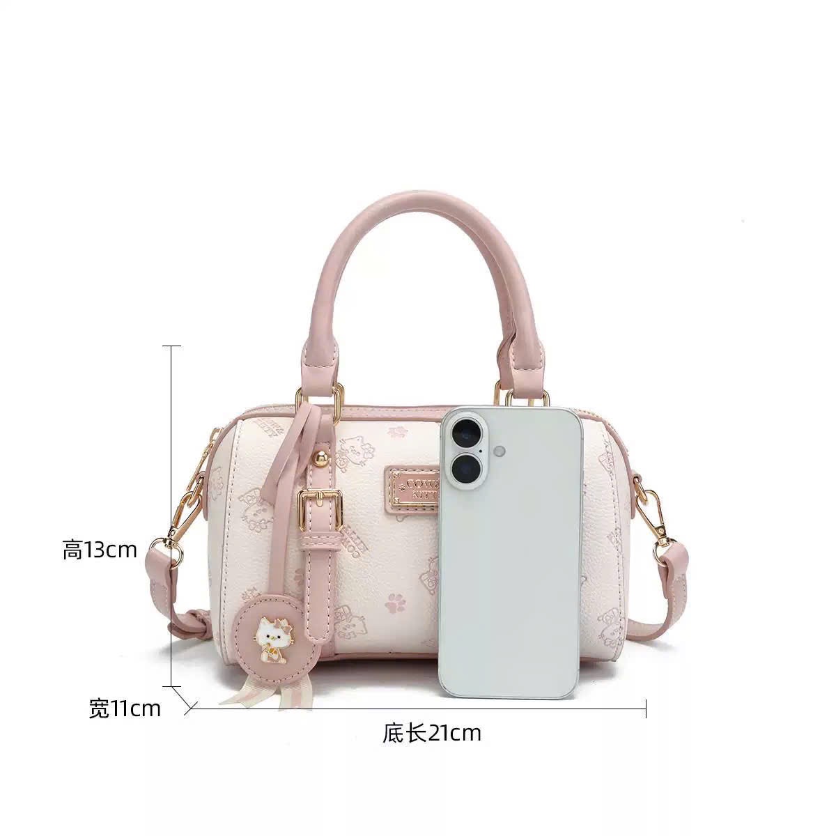 TÚI XÁCH TRỐNG XANH HỒNG KITTY CHO NỮ M8210