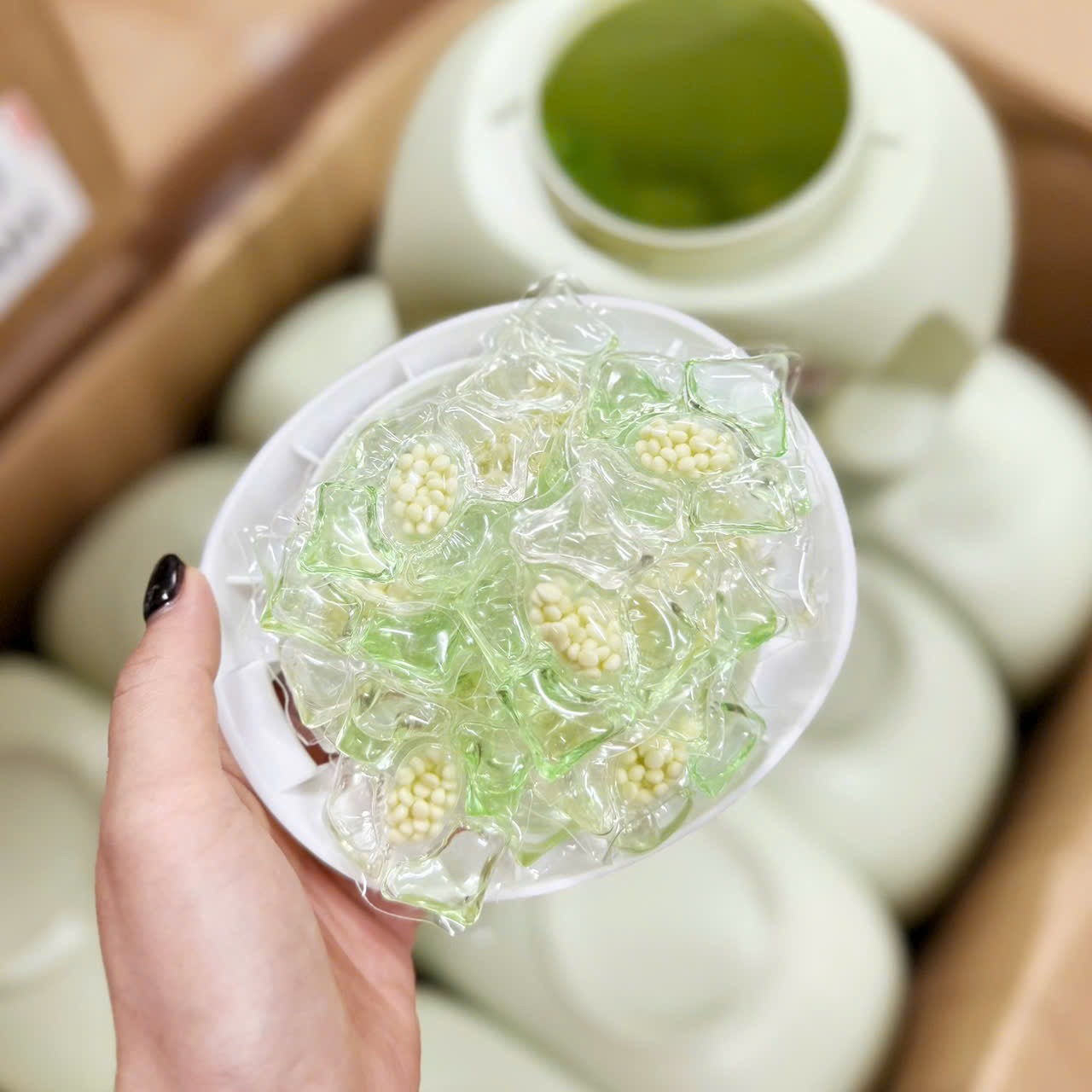 VIÊN GIẶT LƯU HƯƠNG HOA TRÀ