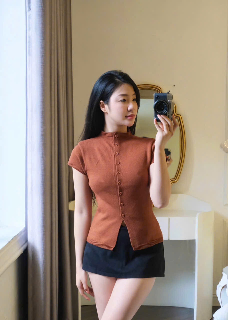 XẢ KHO ÁO LEN CDG MÀU CAM CHO NỮ