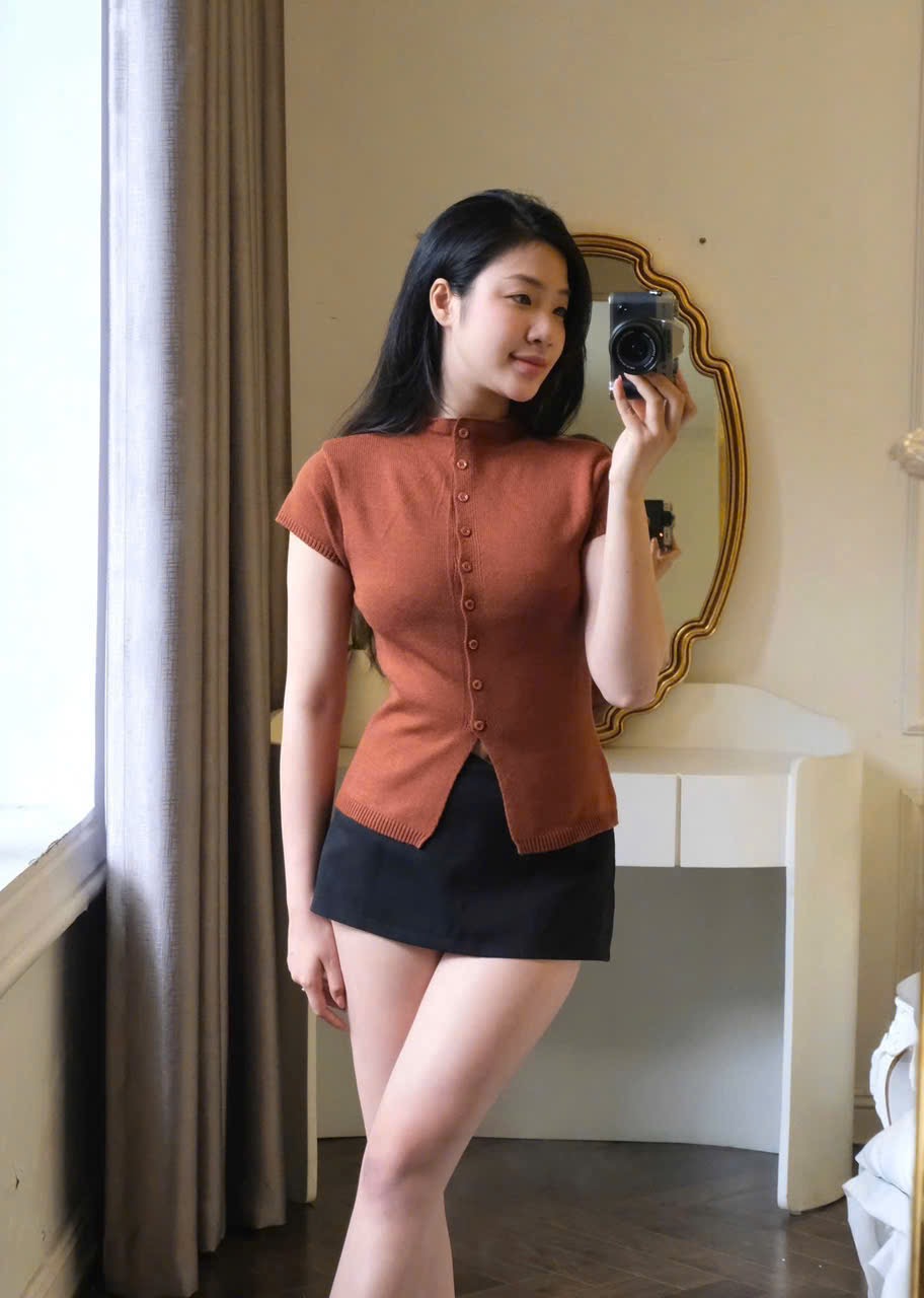 XẢ KHO ÁO LEN CDG MÀU CAM CHO NỮ
