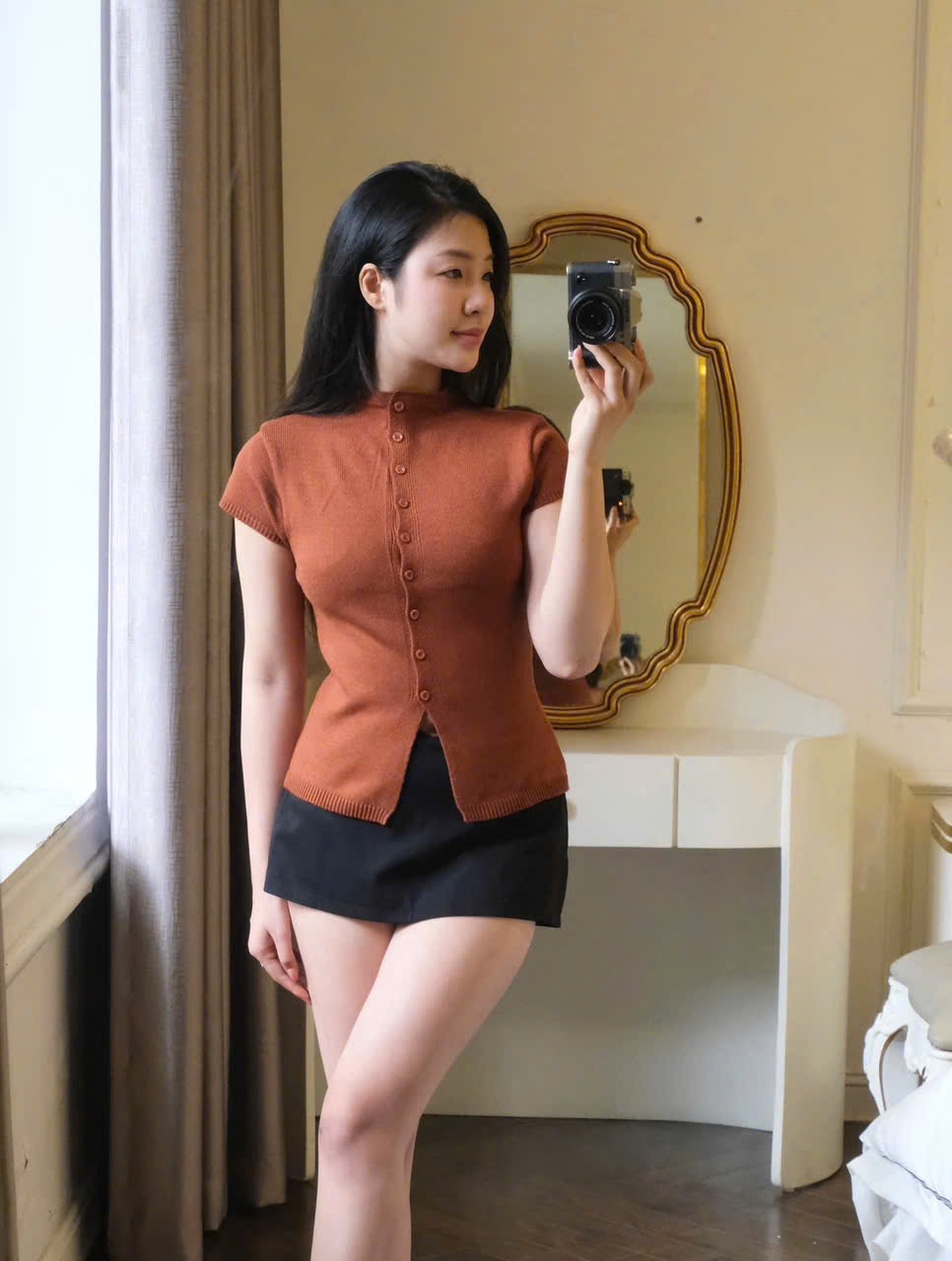 XẢ KHO ÁO LEN CDG MÀU CAM CHO NỮ