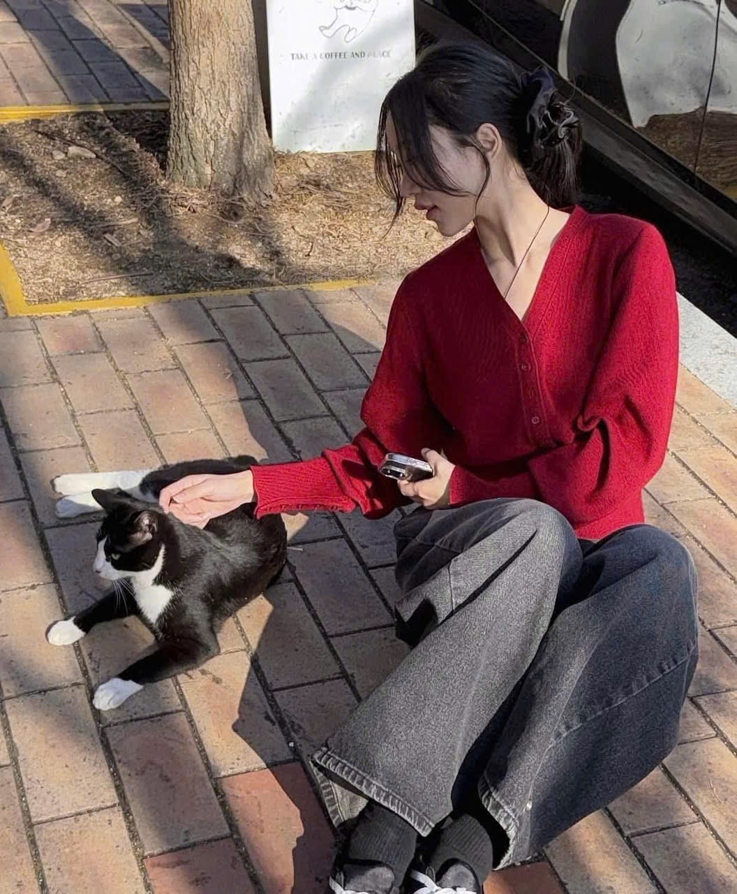 XẢ KHO ÁO LEN CỔ TIM DÀI TAY CHO NỮ