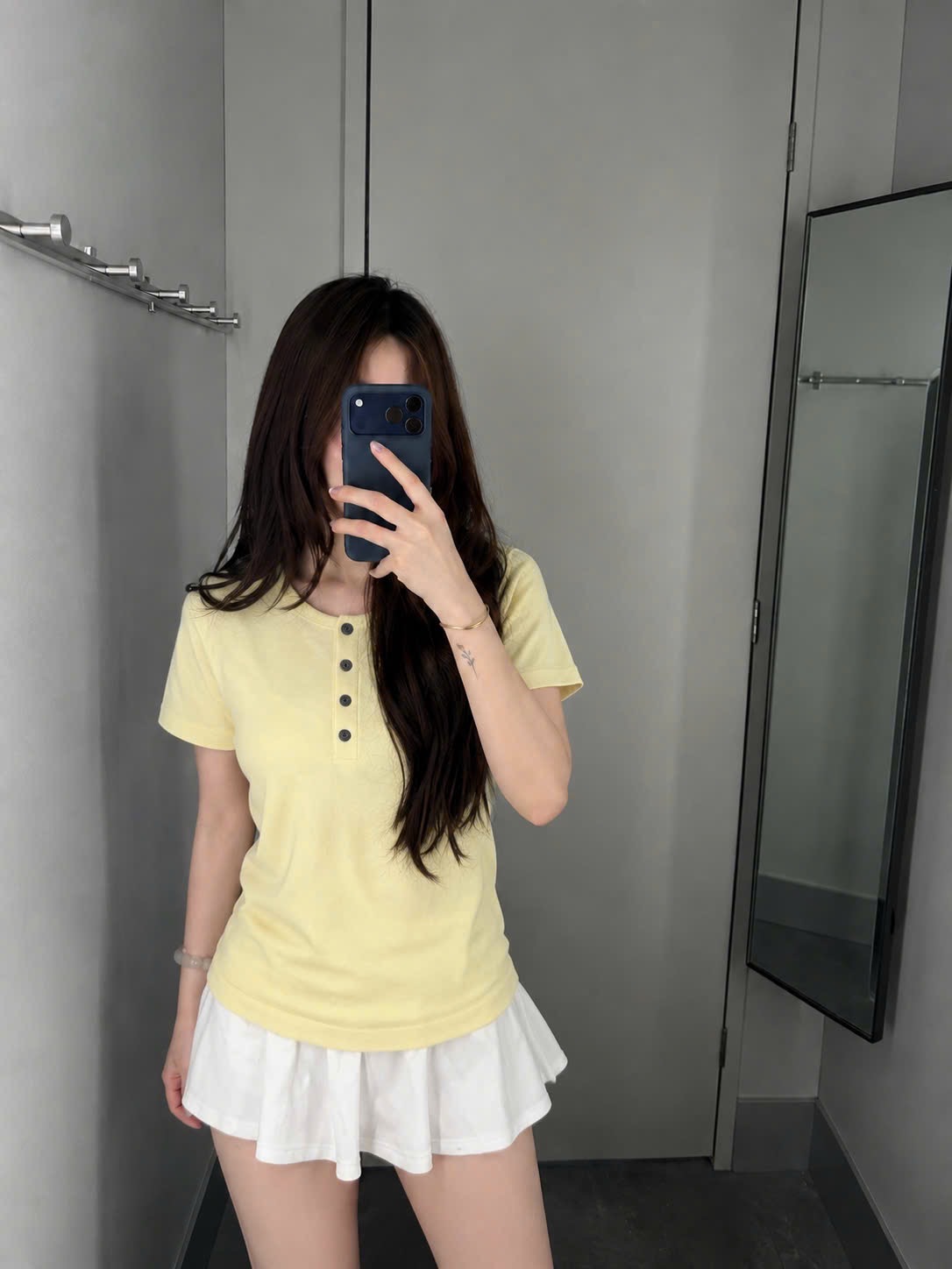 XẢ KHO ÁO LEN KHUY NGỰC CỔ TRÒN VANGD XANH