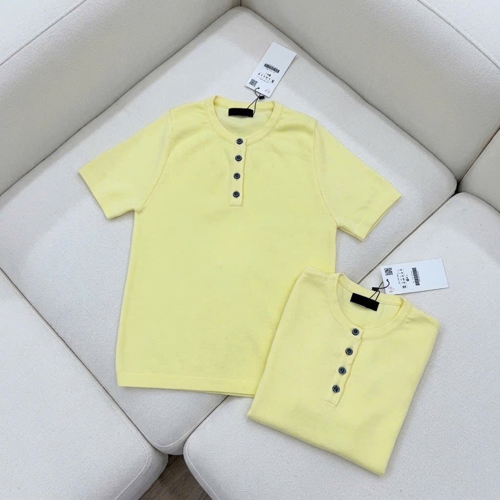 XẢ KHO ÁO LEN KHUY NGỰC CỔ TRÒN VANGD XANH