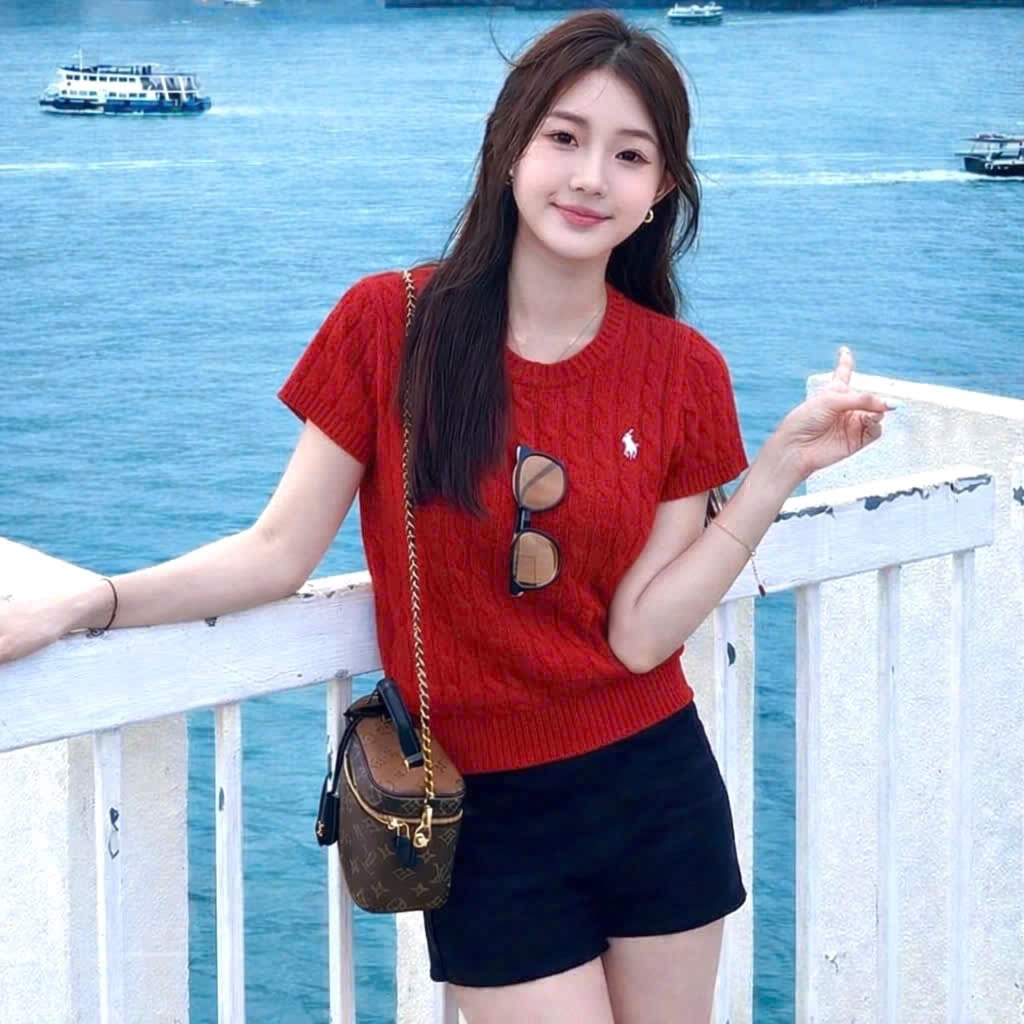 XẢ KHO ÁO LEN MÀU ĐỎ THÊU NGỰA