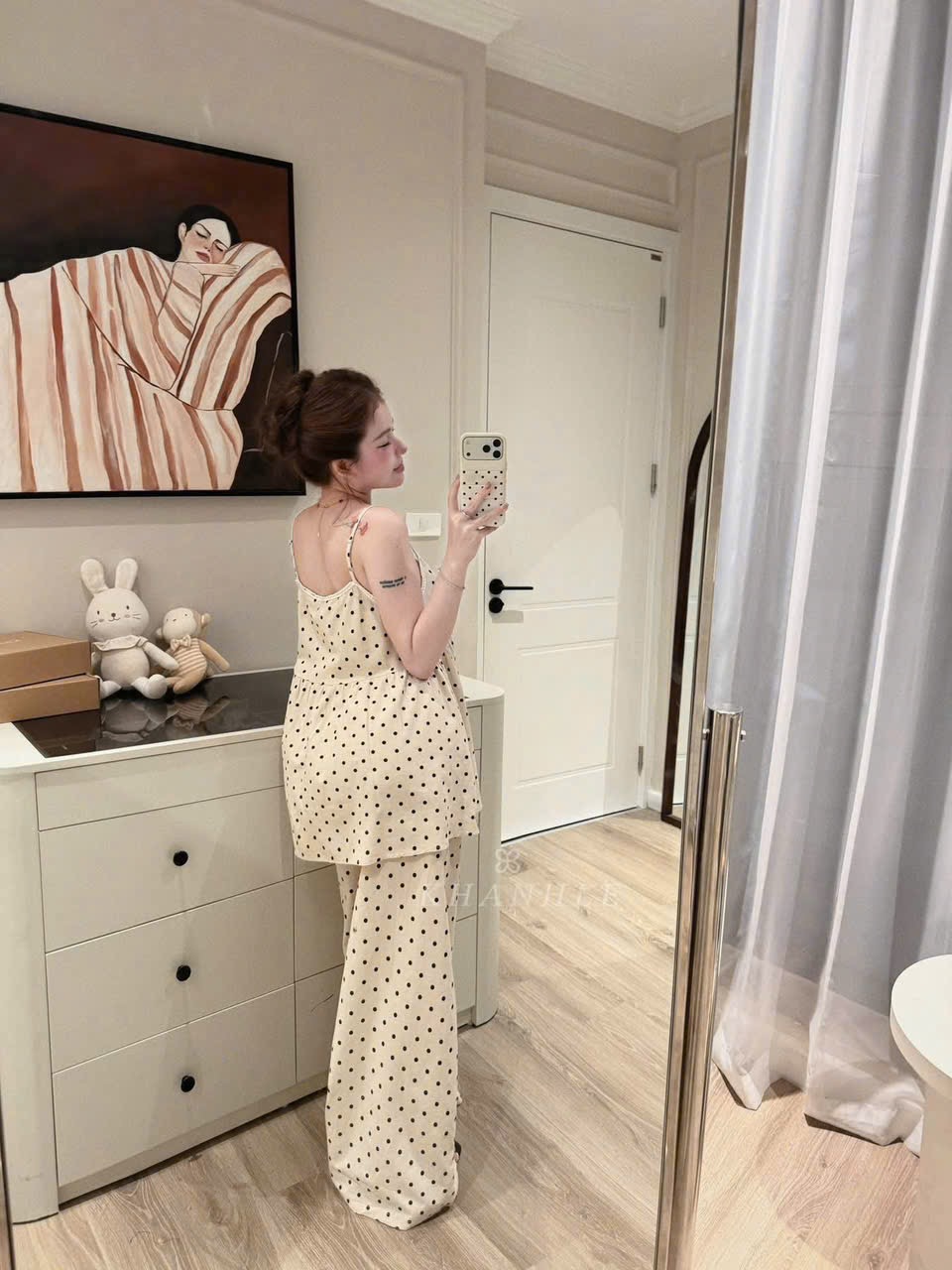XẢ KHO BỘ ÁO 2S CHẤM BI CHO NỮ