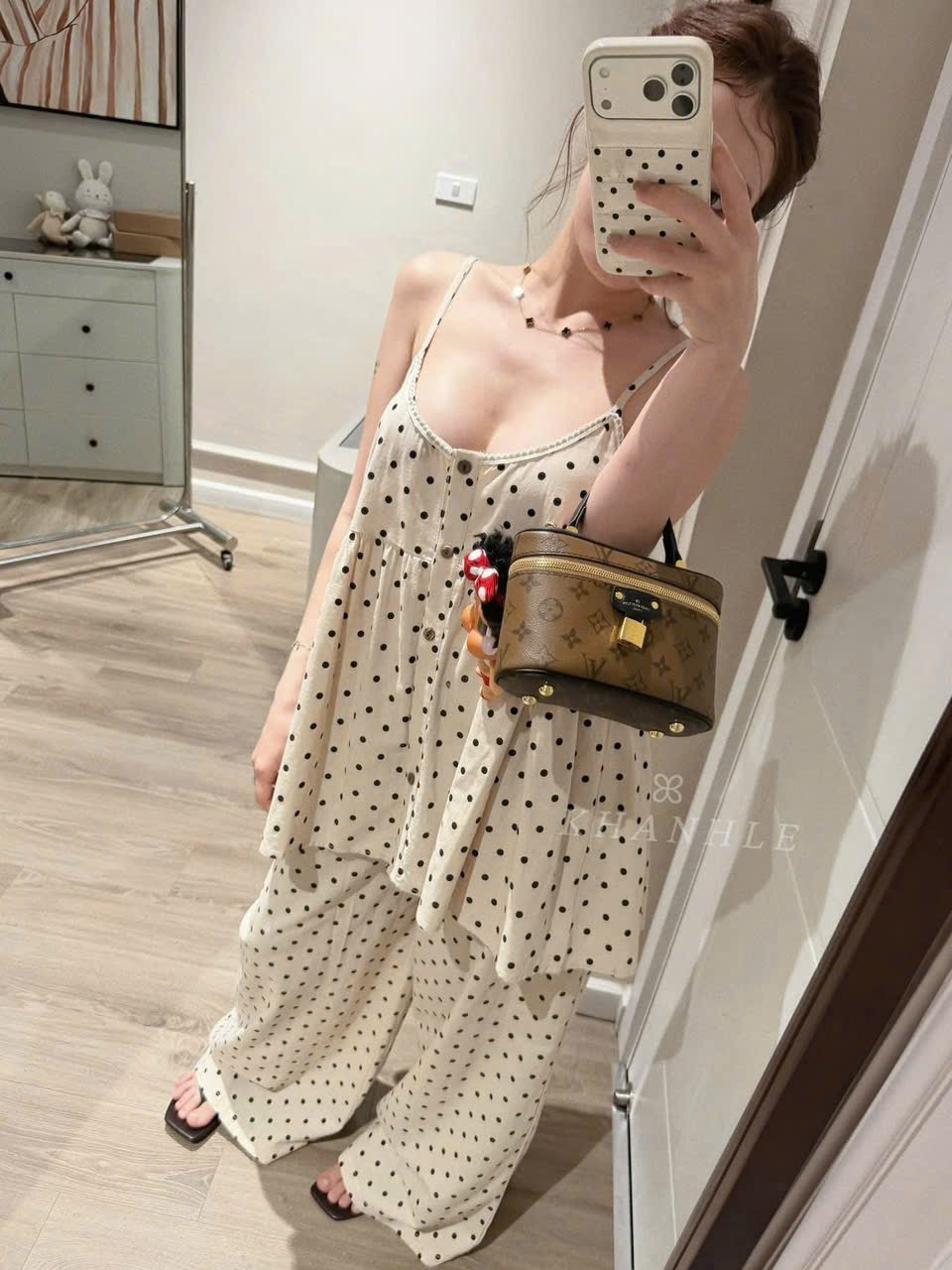 XẢ KHO BỘ ÁO 2S CHẤM BI CHO NỮ