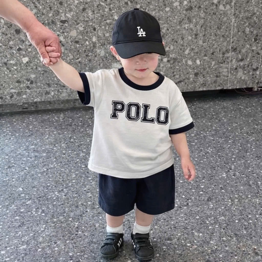 XẢ KHO BỘ ĐÙI POLO TRẮNG CỔ VIỀN CHO NỮ