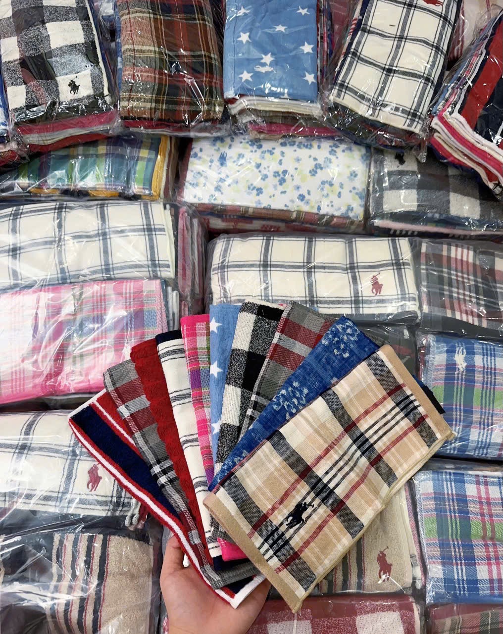 XẢ KHO SÉT 10 KHĂN MẶT POLO XUẤT DƯ