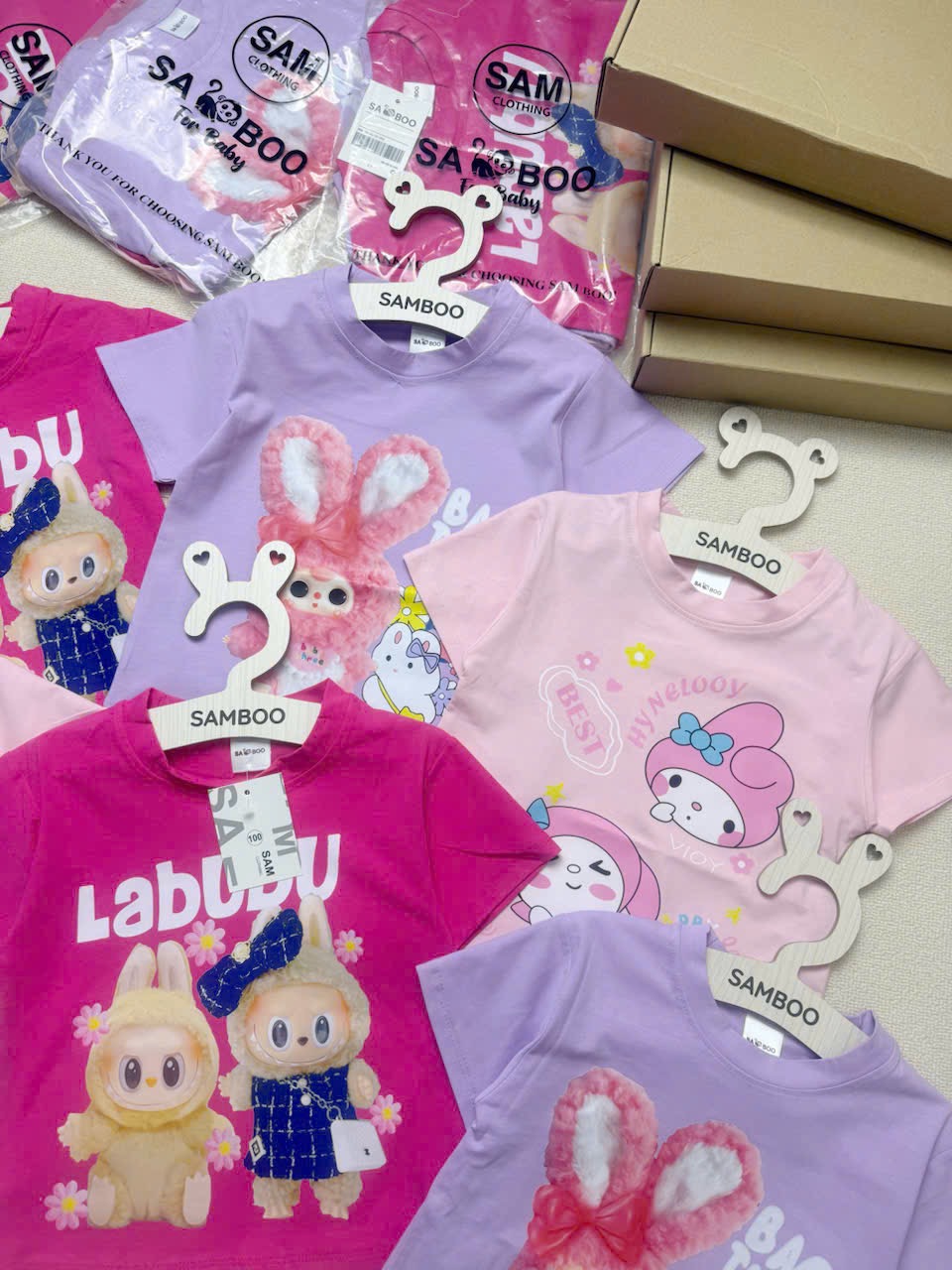 XẢ KHO SÉT 3 ÁO LABUBU CHO BG