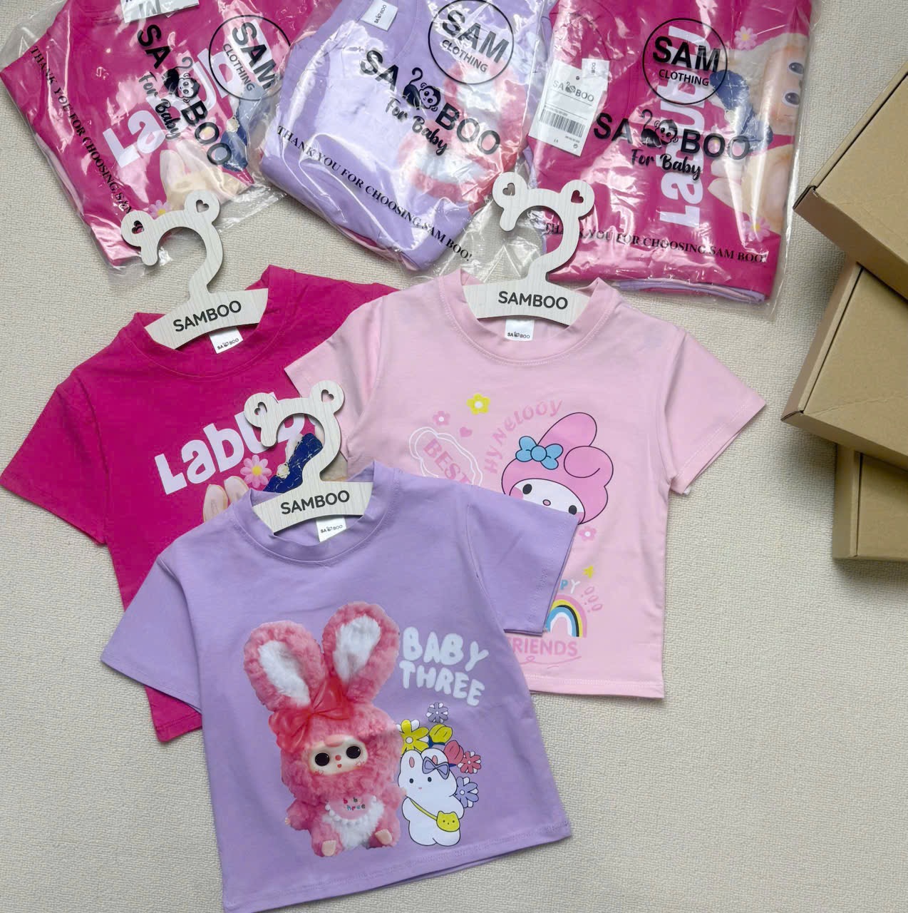 XẢ KHO SÉT 3 ÁO LABUBU CHO BG
