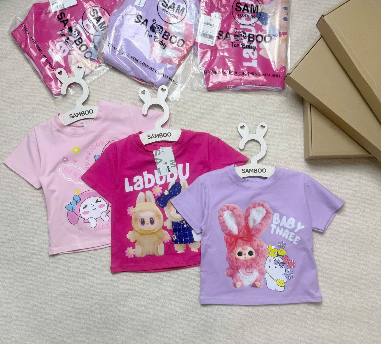 XẢ KHO SÉT 3 ÁO LABUBU CHO BG