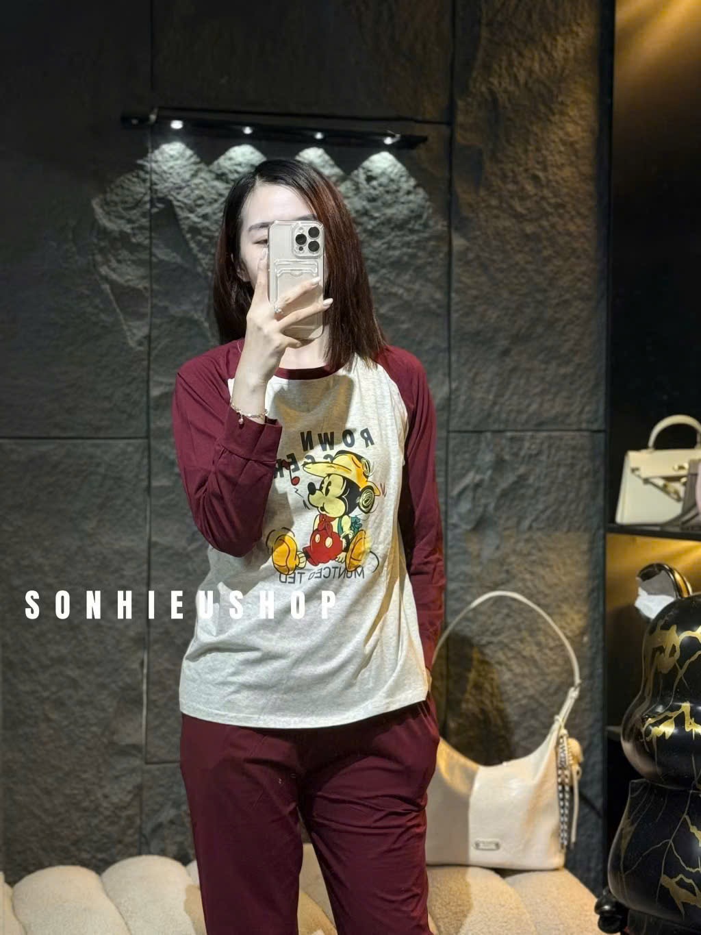 XẢ KHO SÉT BỘ ĐỒ MẶC NHÀ DÀI TAY