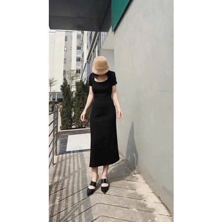 XẢ KHO VÁY CỔ VUÔNG CHO NỮ