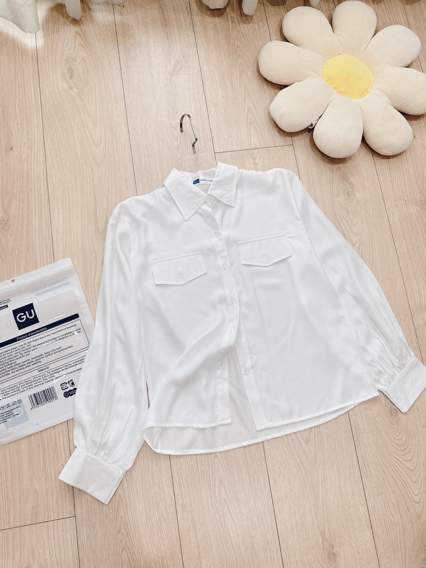 FD# ÁO SƠ MI GU HAI TÚI TRƯỚC