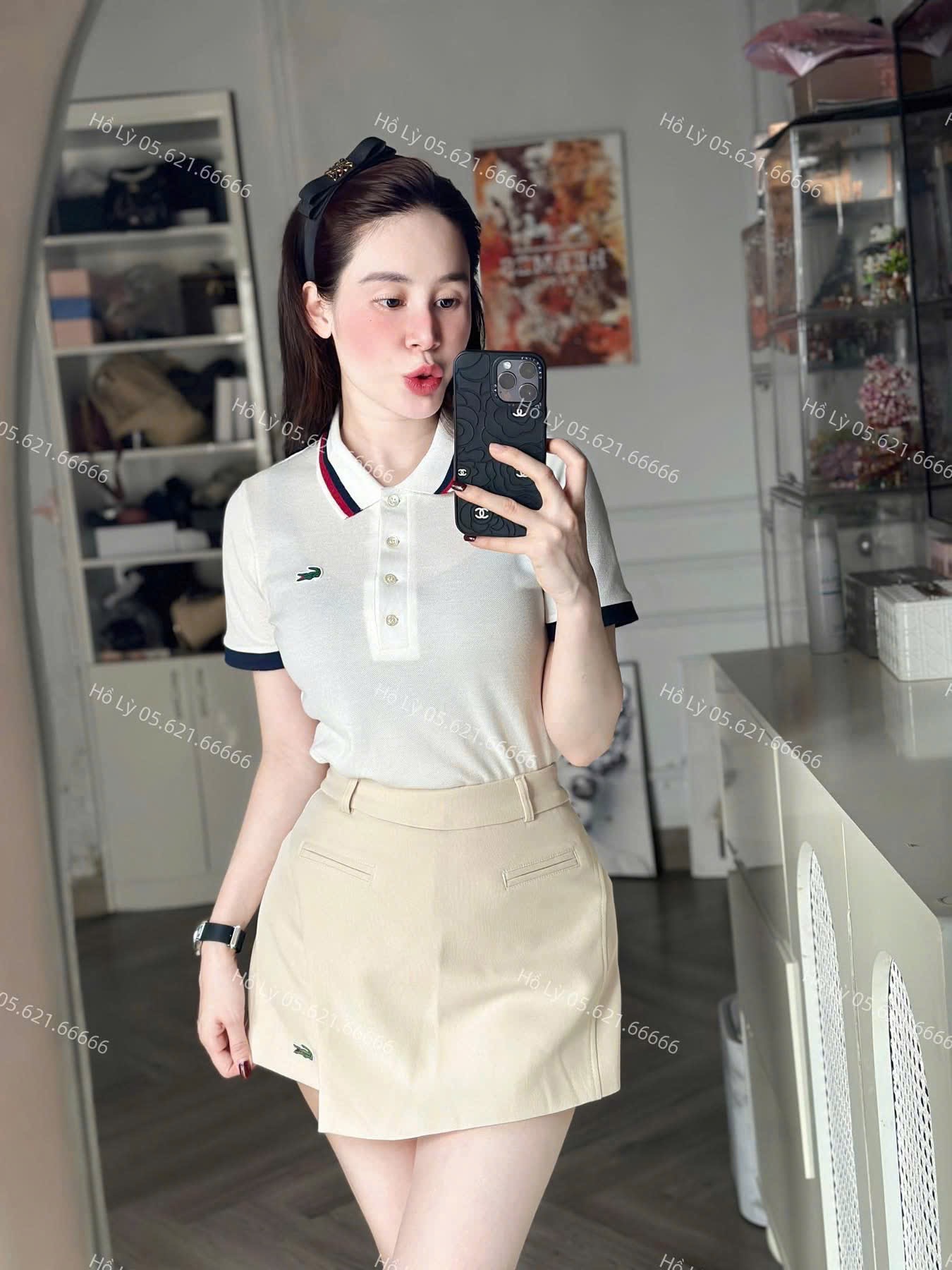 SA# POLO TRẮNG VIỀN ĐEN