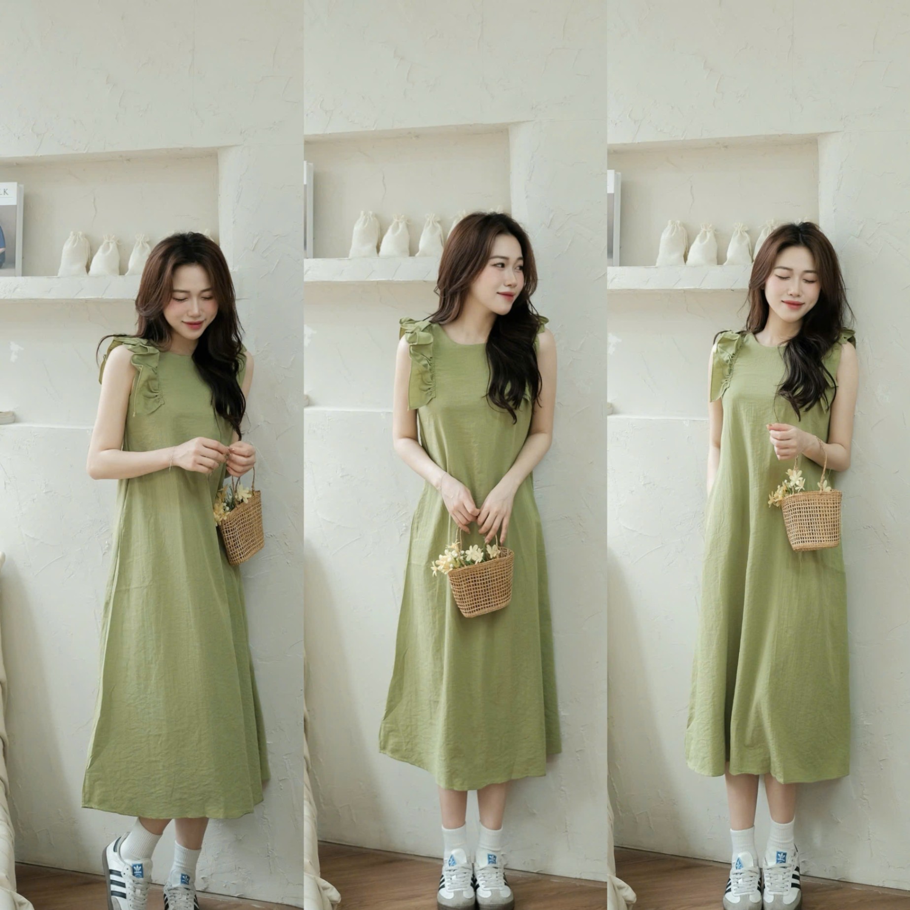 SA# VÁY ĐŨI CỐM TAY BÈO