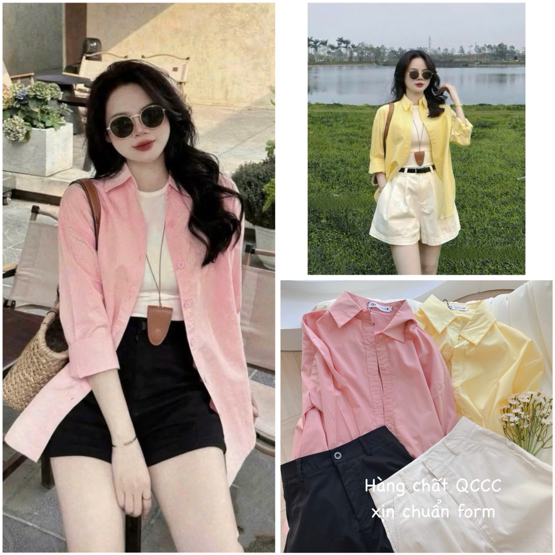 AS# SET SM VÀNG/HỒNG MIX SHORT