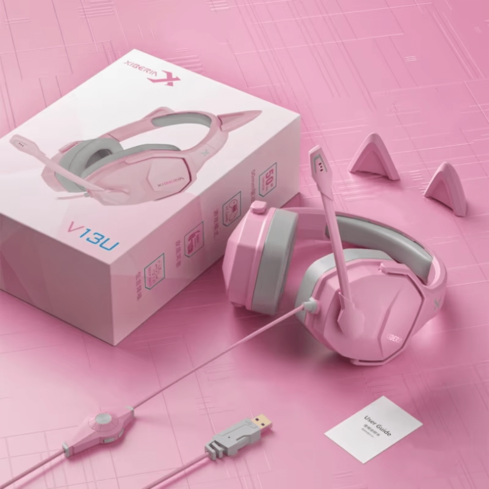 Tai nghe Xiberia V13U Pink Âm Thanh Vòm 7.1