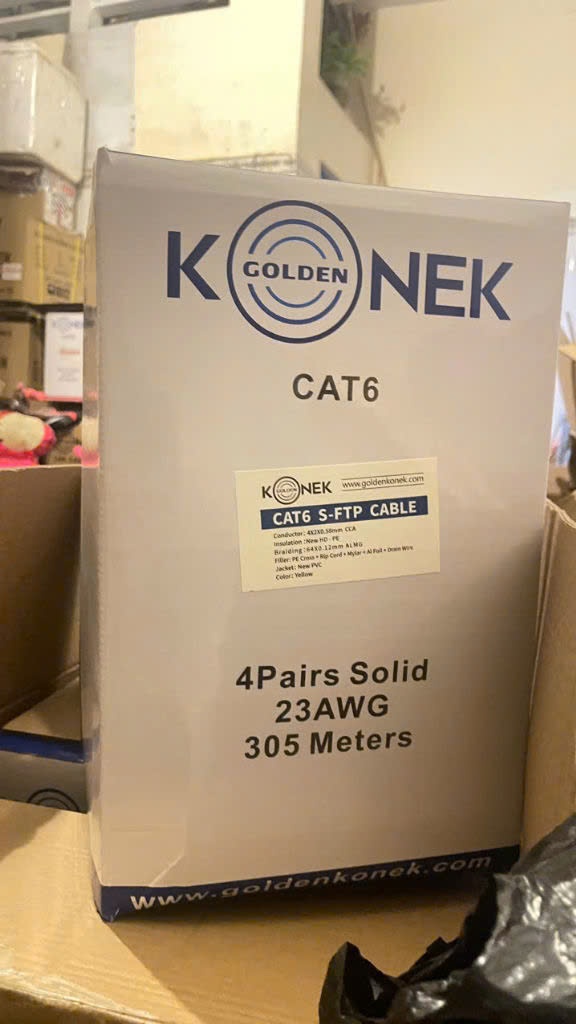 Cáp mạng KONEK GOLDEN CAT6 S-FTP