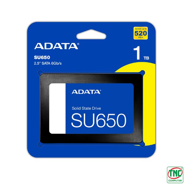SSD Adata SU650 1TB SATA3 2.5 inch (Đọc 520MB/s, Ghi 450MB/s) - (ASU650SS-1TT-R)