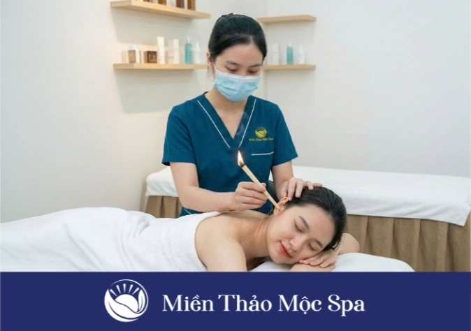 Liệu trình Xông đũa lỗ tai tại Miền Thảo Mộc Spa
