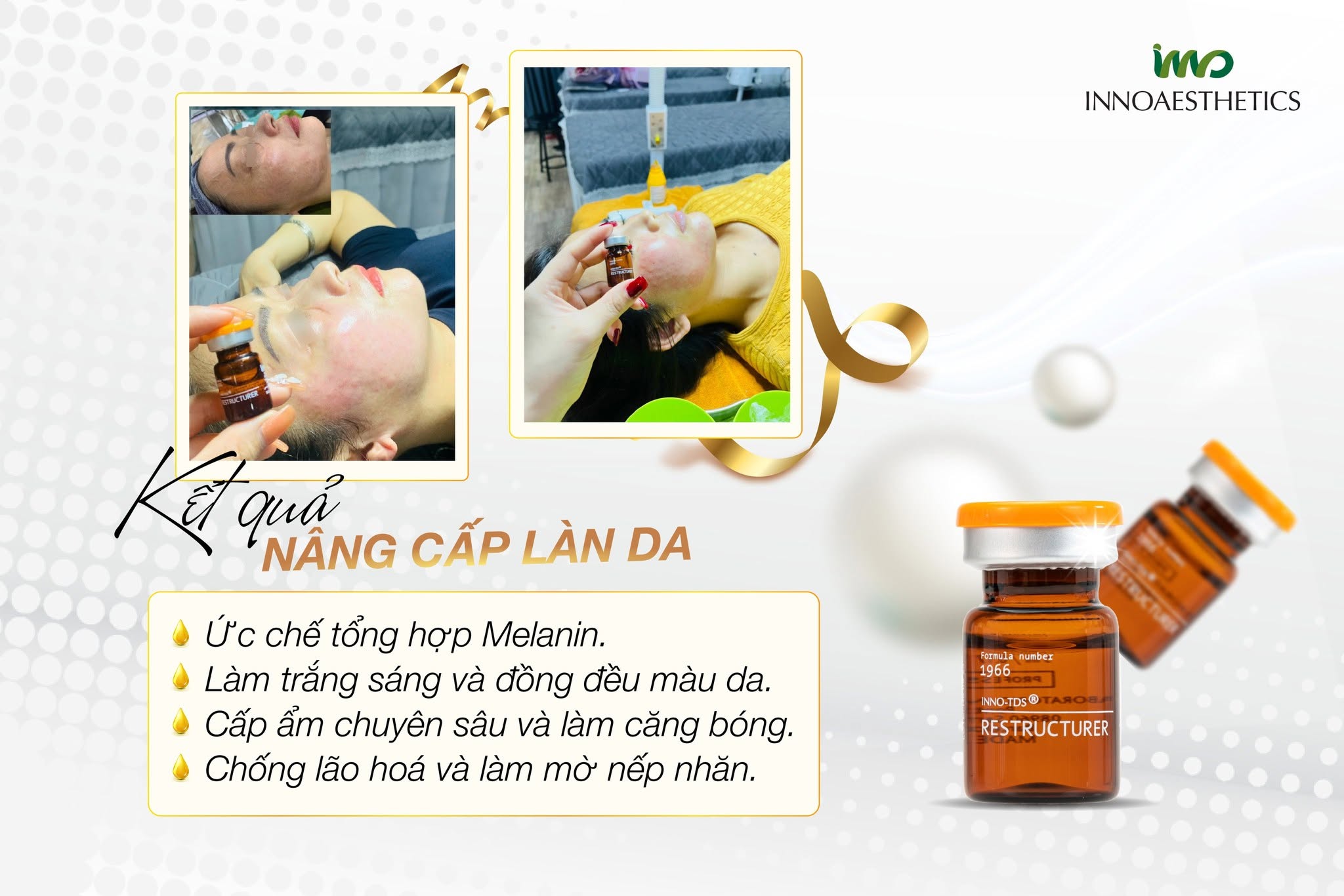 Hoạt chất meso trắng sáng làn da tươi trẻ Innoaesthetics RESTRUCTURER (nguyên hộp).jpg
