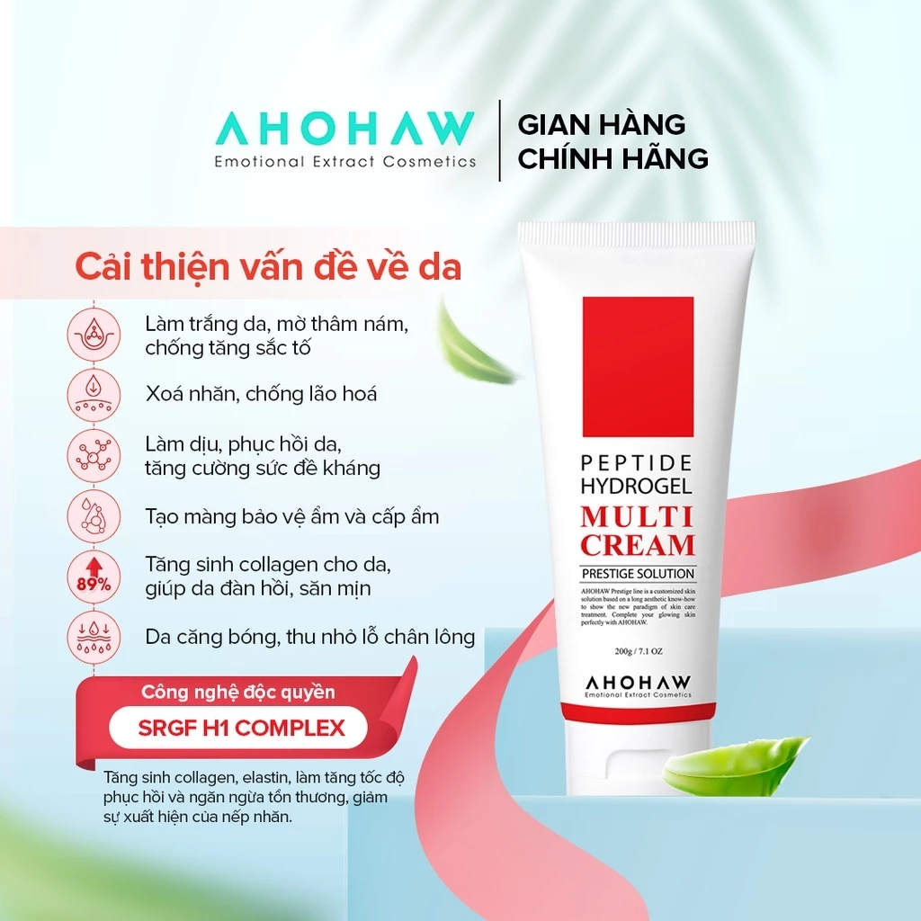 Kem dưỡng botox peptide phục hồi cải thiện nếp nhăn Ahohwa Prestige Solution Peptide Hydrogel Multi Cream.webp