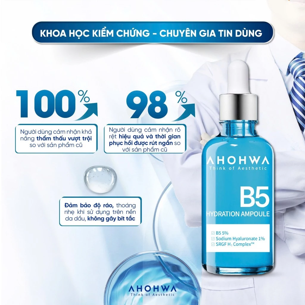 Tinh chất ampoule B5 cấp ẩm phục hồi da Ahohwa Hydration Ampoule B5.webp